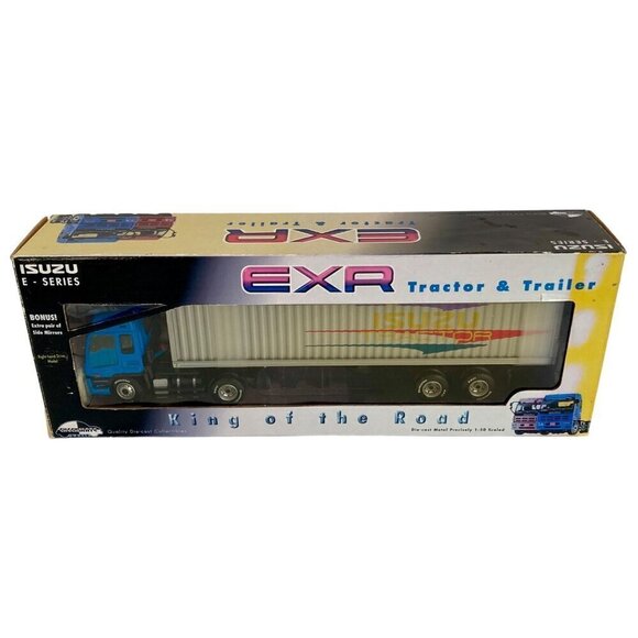 RARE Checkmate Models Isuzu E Series EXR Semi Truck & Trailer 1/50 Scale w/ BOX! - Picture 1 of 8